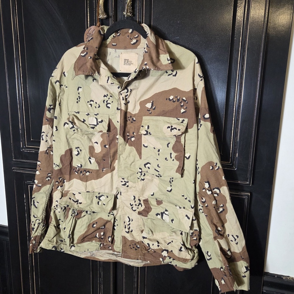6-Color Desert"Chocolate Chip" Med. Camo Shirt, Vintage, Military, Hunting